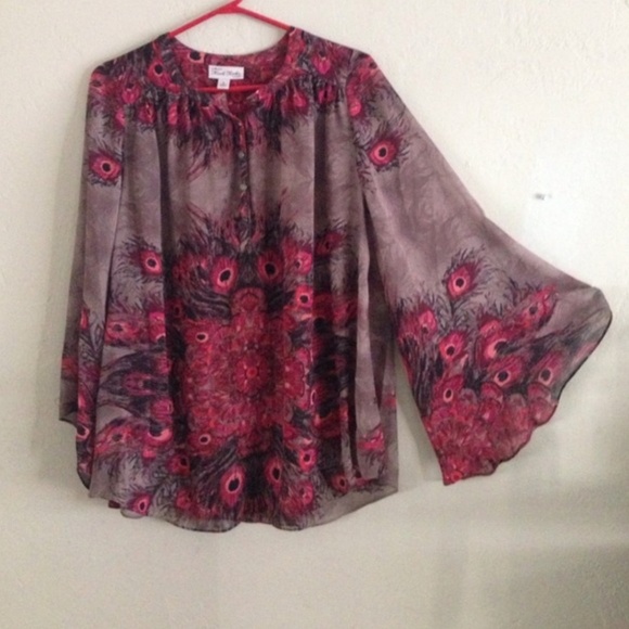 NICOLE RICHIE // macys impulse boho feather tunic - Picture 2 of 12